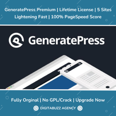 GeneratePress Premium Lifetime for 5 Sites